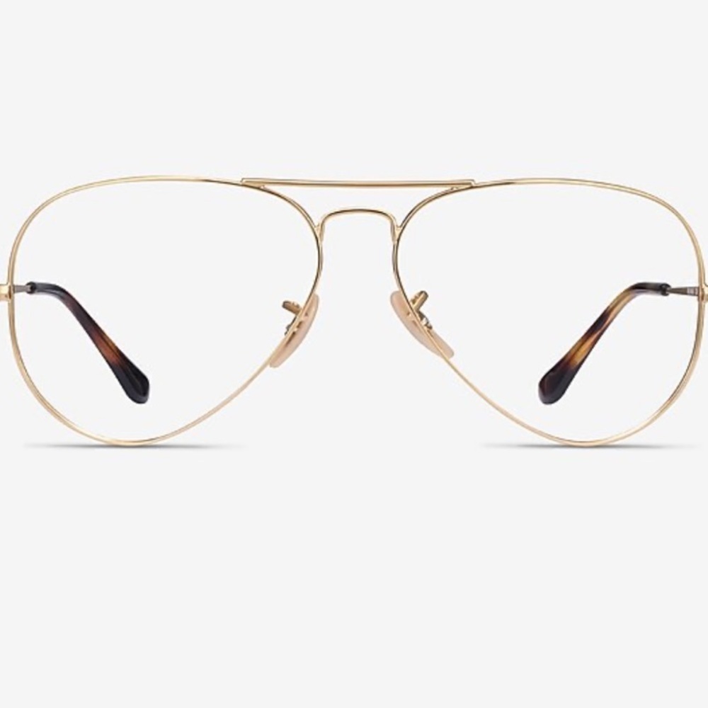 Ray-Ban Gold Frame Glasses